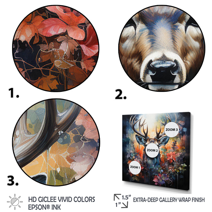 Deer Wilderness Symphony - Deer Wall Art Prints
