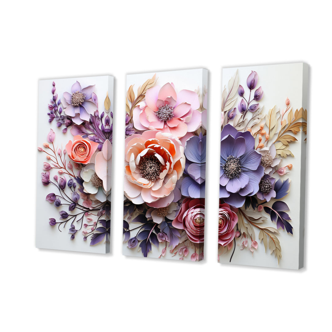 Delicate Florals Paint - Multi-Panels