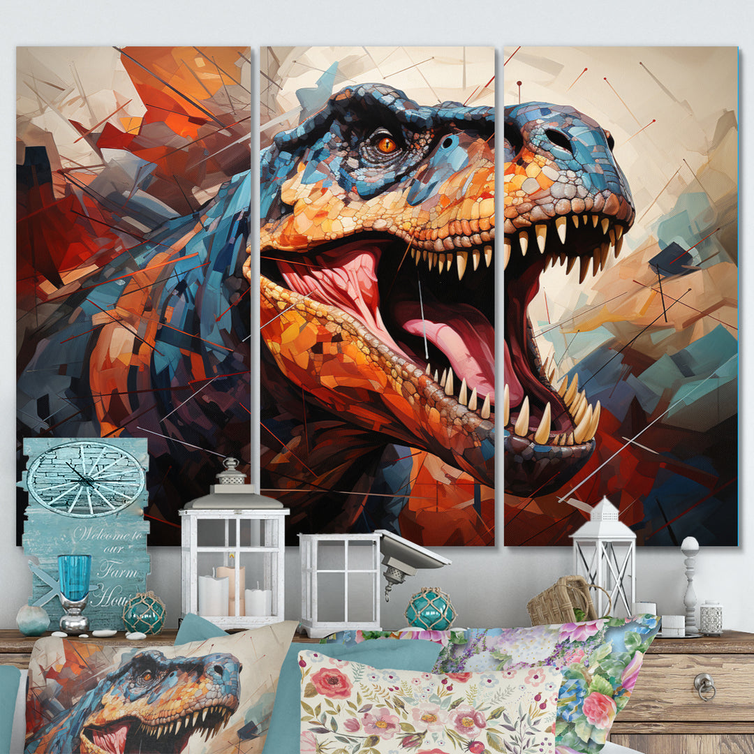 Dinosaur Prehistoric Legacy Geometric II - Multi-Panels