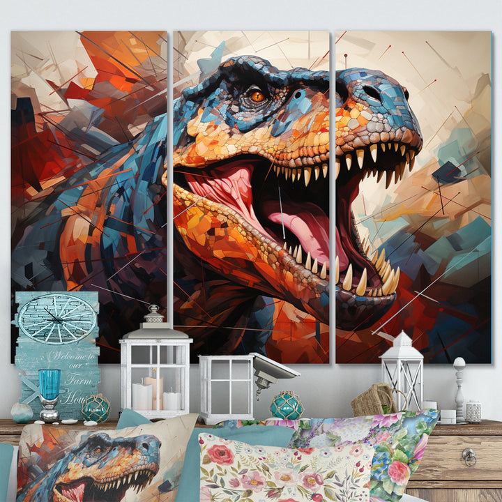 Dinosaur Prehistoric Legacy Geometric II - Multi-Panels