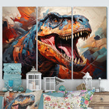 Dinosaur Prehistoric Legacy Geometric II - Multi-Panels