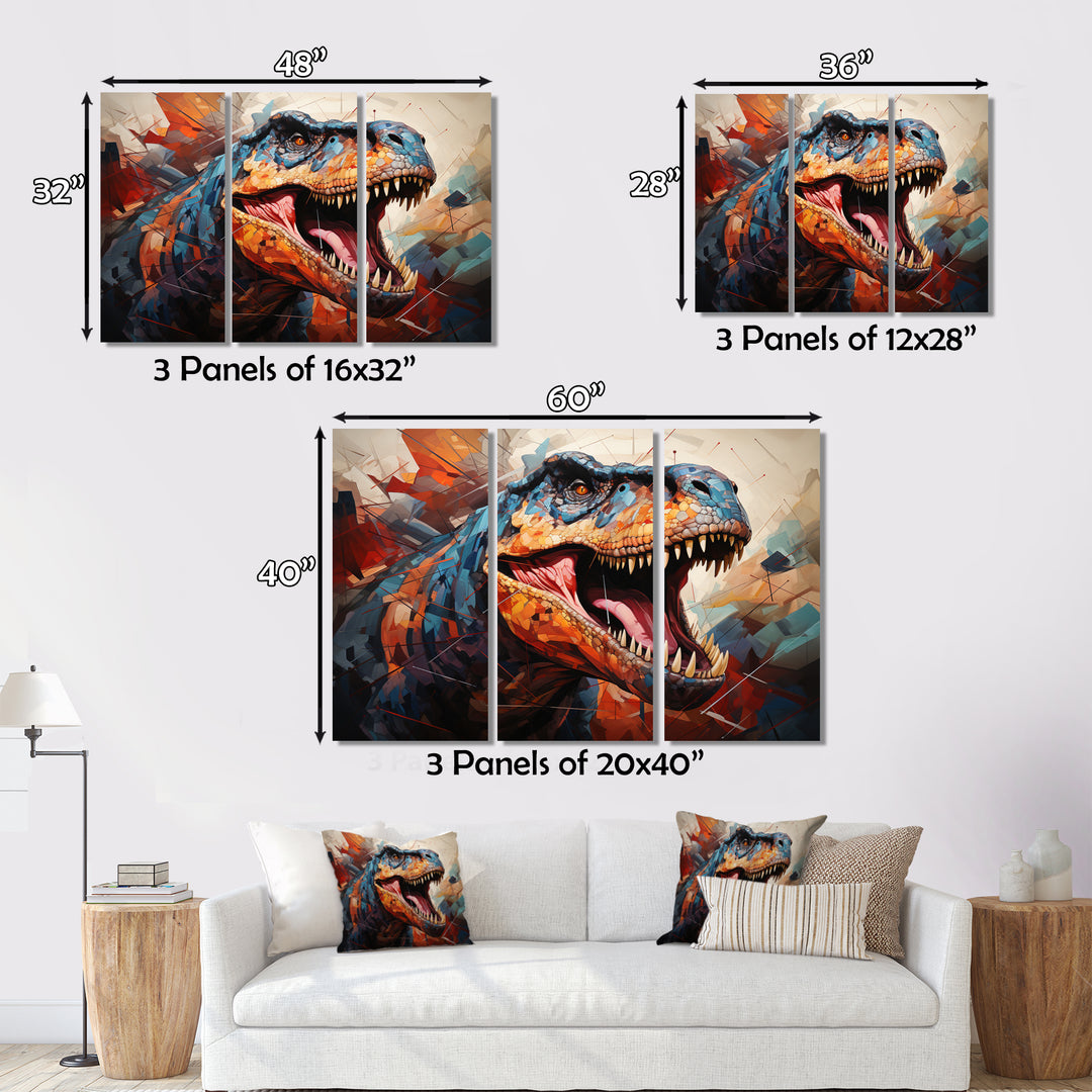 Dinosaur Prehistoric Legacy Geometric II - Multi-Panels