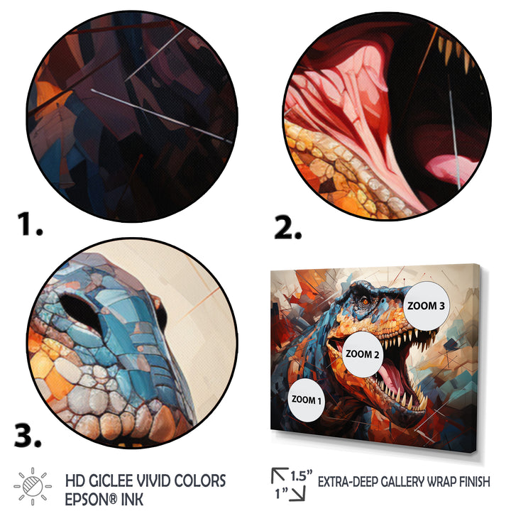 Dinosaur Prehistoric Legacy Geometric II - Multi-Panels