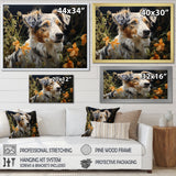 Dog Inquisitive Canine Pastoral - Dog Wall Art Prints
