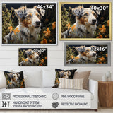 Dog Inquisitive Canine Pastoral - Dog Wall Art Prints