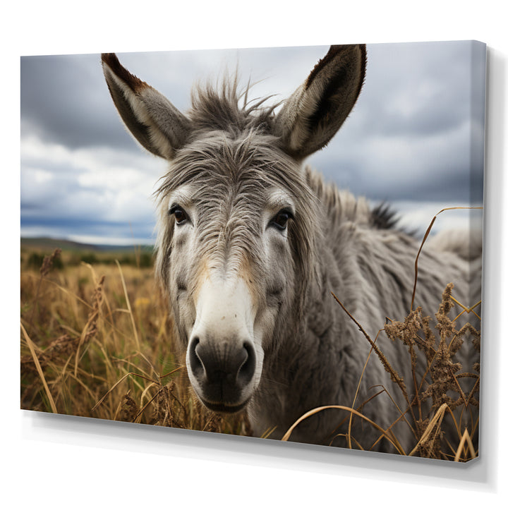 Grey Donkey Gentle Companion - Donkey Home Decor Art