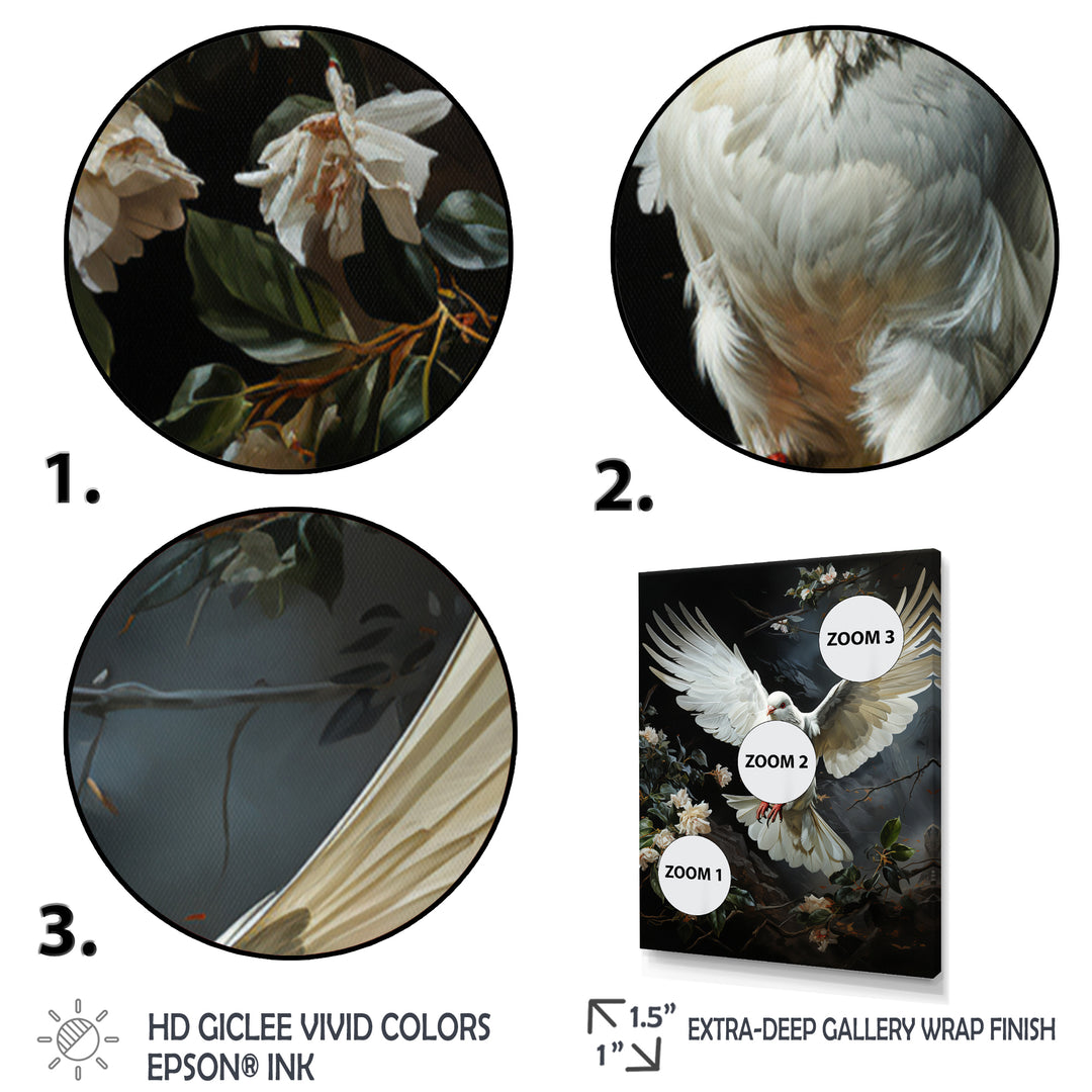 White Dove Messenger Of Peace - White Dove Wall Art