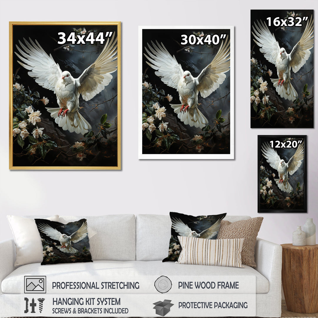 White Dove Messenger Of Peace - White Dove Wall Art