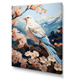 White Dove Winged Harmony Pastoral - Dove Large Canvas Wall Art