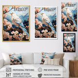 White Dove Winged Harmony Pastoral - Dove Large Canvas Wall Art