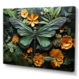 Green Dragonfly Insects Flight Pastoral - Green Dragonfly Wall Art