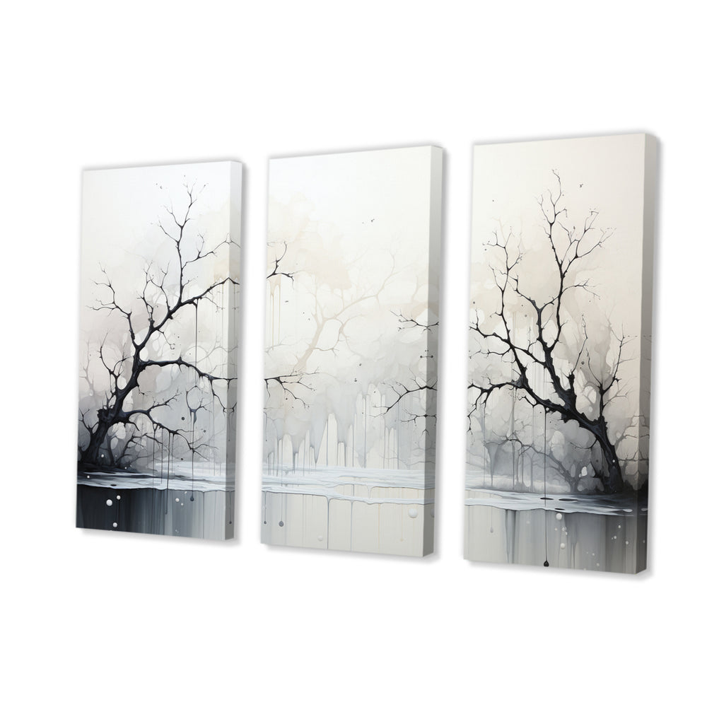 Minimalism Monochrome Serenity River - Multi-Panels