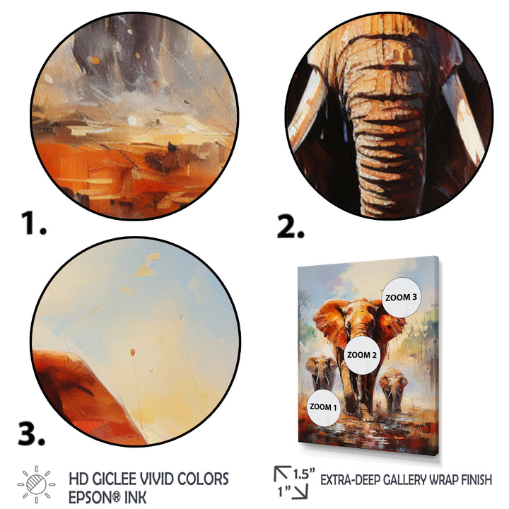 Elephant Parade - Elephant Canvas Wall Art