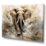 Minimalism Elephant Grace II - Animals Canvas Wall Art