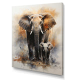 Elephant Gentle Giants Elephants II - Animals Canvas Wall Art