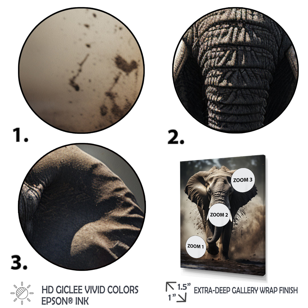 Elephant Glimmers Of Grace - Elephant Bedroom Wall Art