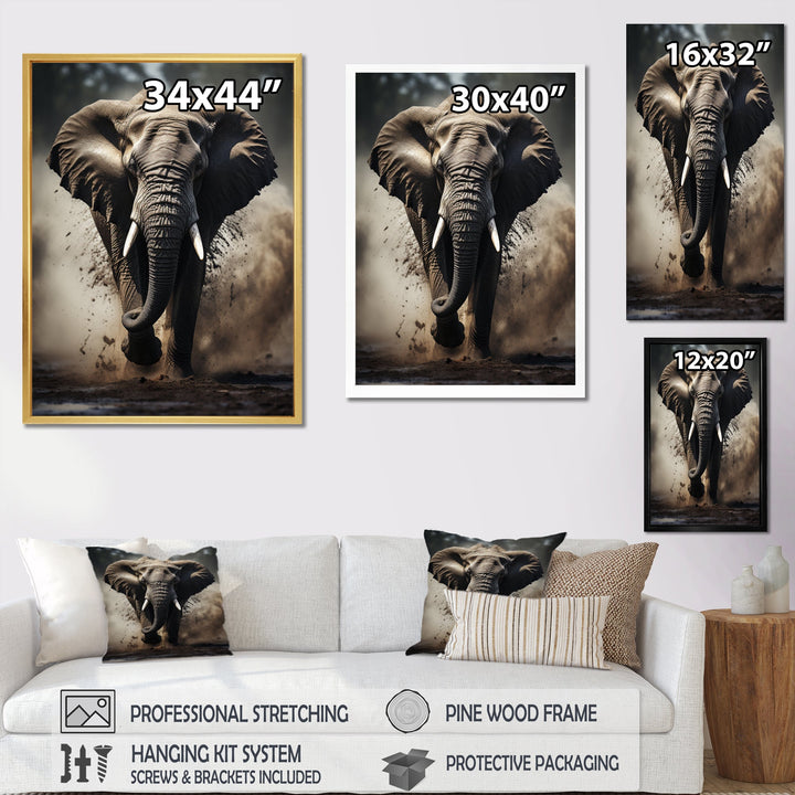 Elephant Glimmers Of Grace - Elephant Bedroom Wall Art