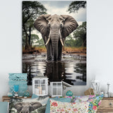 Elephant Majestic Reflections - Elephant Wall Decor