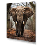 Elephant Portrait Vibrant - Gray Elephant Wall Art