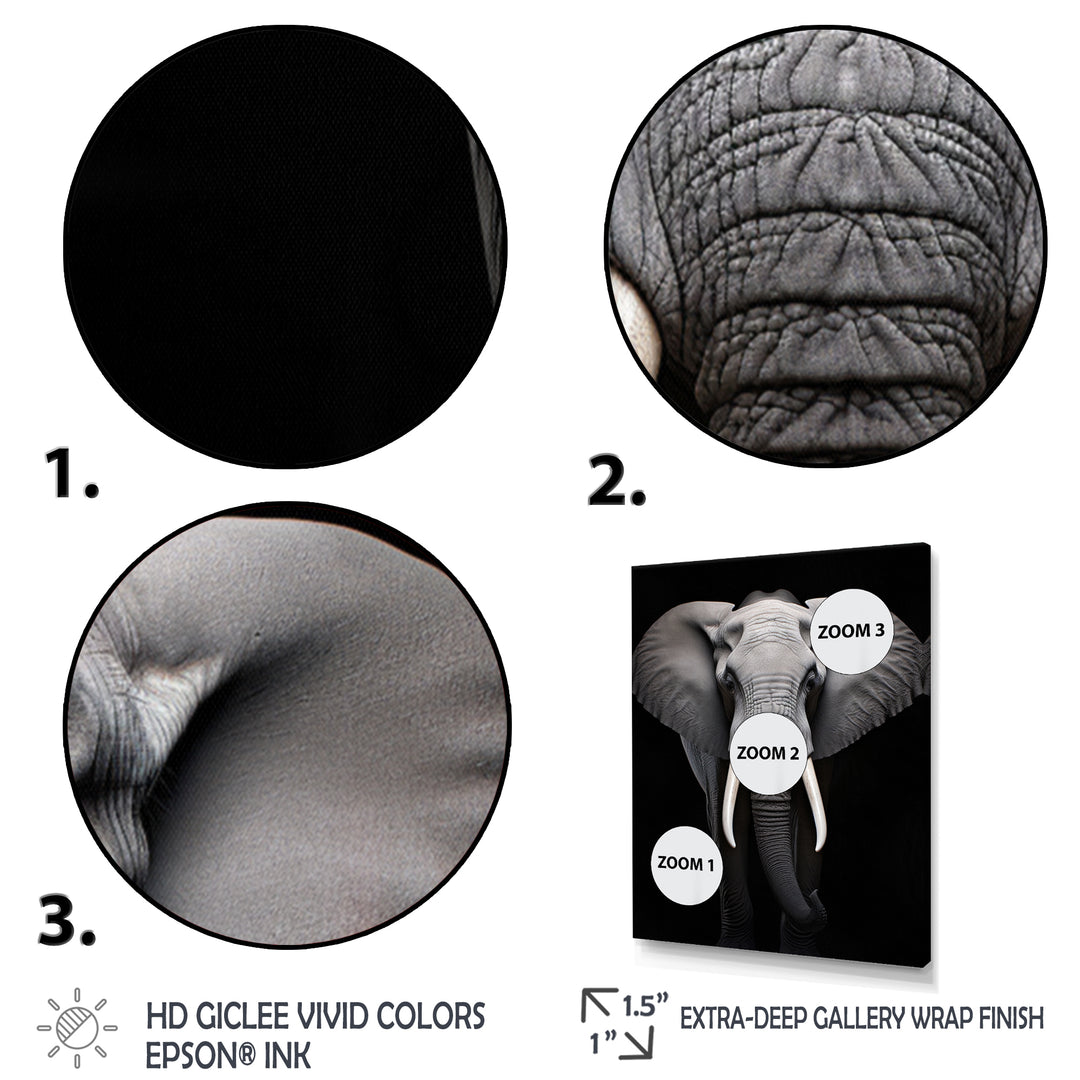 Elephant Tusked Elegance - Elephant Home Decor Art