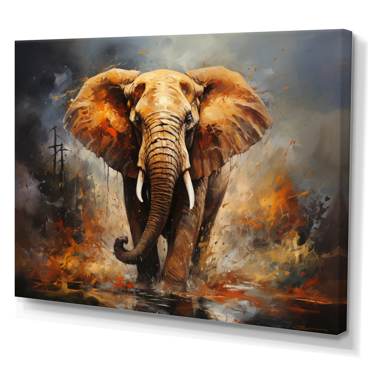 Elephant Wild Spirit - Elephant Canvas Wall Art