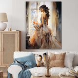 Fashion 1890S Belle Portrait I - Fashion Canvas Wall Art