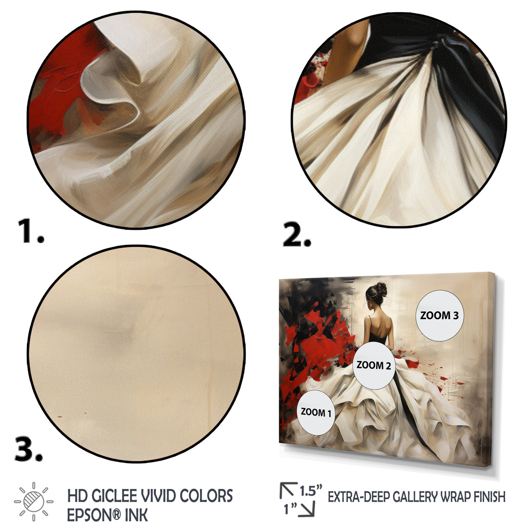 Fashion Red Dress Elegance Unveiled V - Multi-Panels