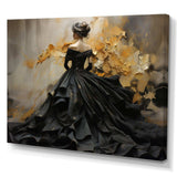 Fashion Elegance Unveiled Gold - Fashion Canvas Wall Art