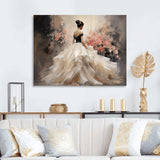 Fashion Pink Dress Elegance Unveiled III - Fashion Canvas Wall Art