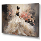 Fashion Pink Dress Elegance Unveiled III - Fashion Canvas Wall Art