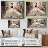 Fashion Pink Dress Elegance Unveiled III - Fashion Canvas Wall Art