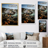 Fishing Vibrant Photo - Gray Fish Wall Art