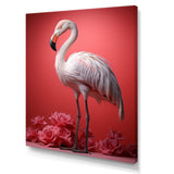 Monochrome Flamingo Fading Glow - Flamingo Bedroom Wall Art
