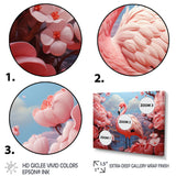 Pink Flamingo Flair - Flamingo Canvas Wall Art