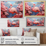 Pink Flamingo Flair - Flamingo Canvas Wall Art