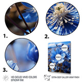 Blue Flower Cobalt Delight - Floral Canvas Wall Art