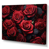 Red Black Rose Eternal Beauty IV - Floral Canvas Wall Art