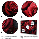 Red Black Rose Eternal Beauty IV - Floral Canvas Wall Art