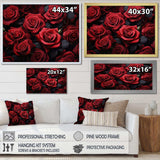 Red Black Rose Eternal Beauty IV - Floral Canvas Wall Art