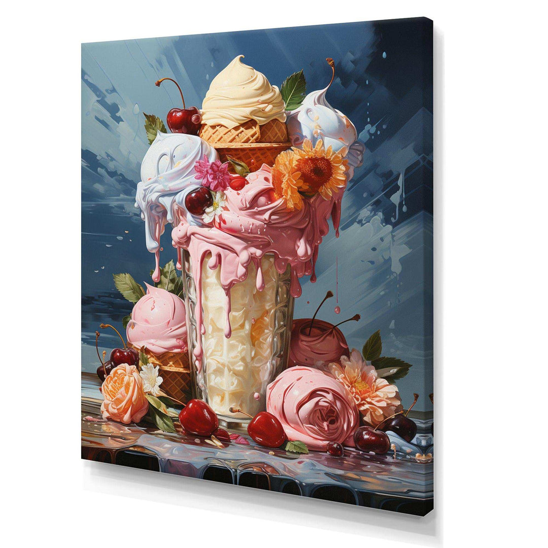 Food Ice Cream III - Food &amp; Beverage Canvas Wall Art