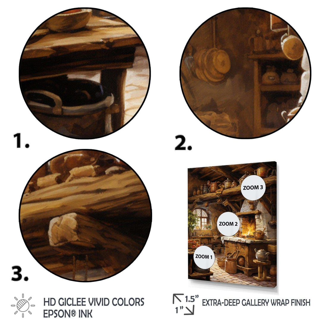 Food Rustic Kitchen I - Food &amp; Beverage Canvas Wall Art