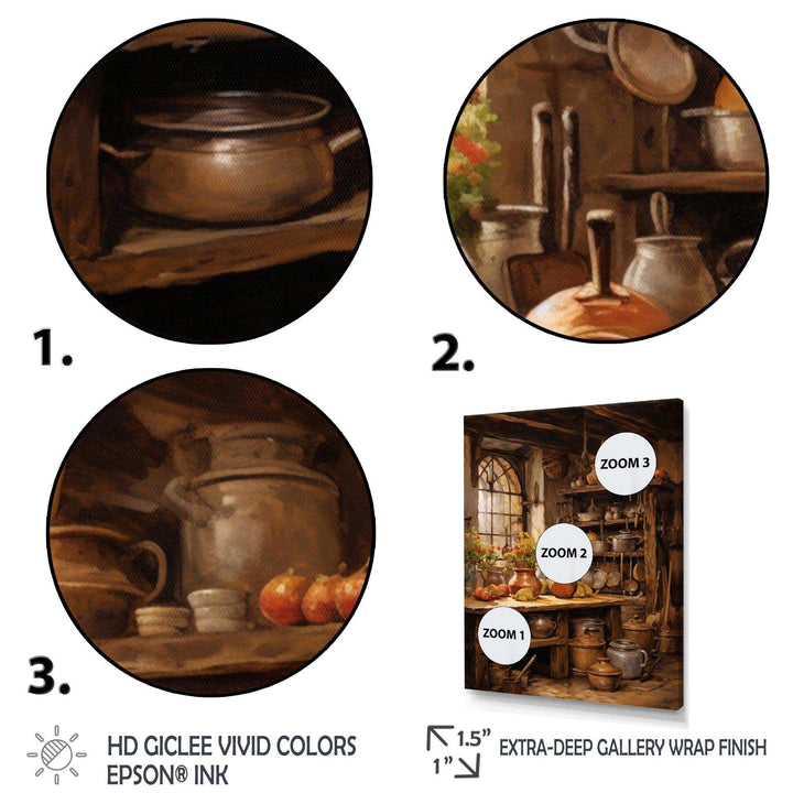 Food Rustic Kitchen II - Food &amp; Beverage Canvas Wall Art