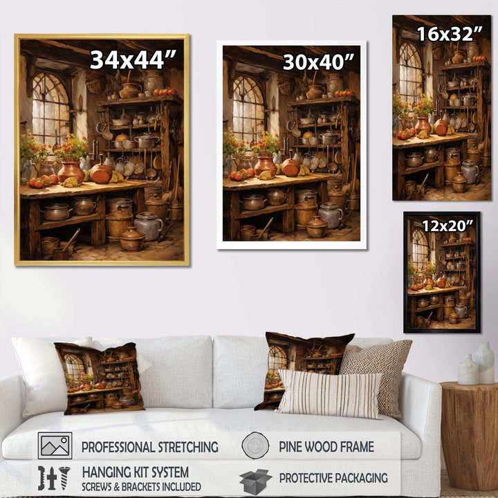 Food Rustic Kitchen II - Food &amp; Beverage Canvas Wall Art
