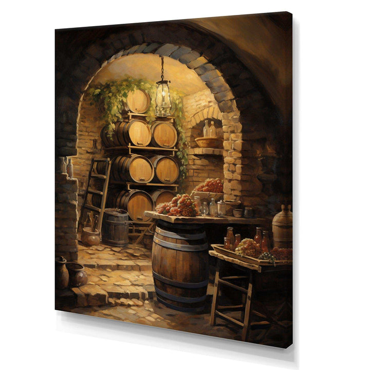 French Wine Cellar I - Food &amp; Beverage Canvas Wall Art