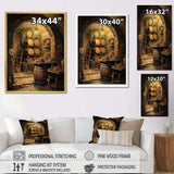 French Wine Cellar I - Food & Beverage Canvas Wall Art