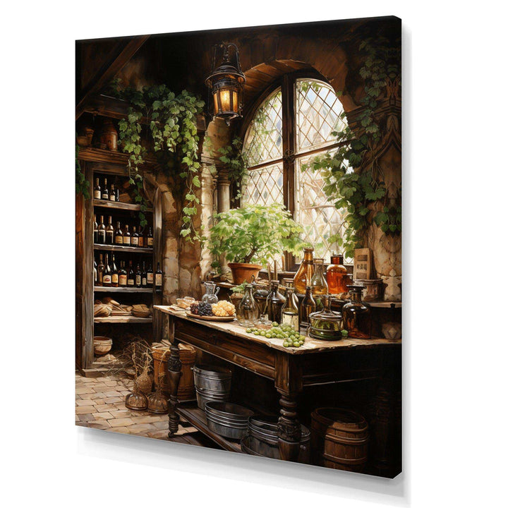French Wine Cellar II - Food &amp; Beverage Canvas Wall Art