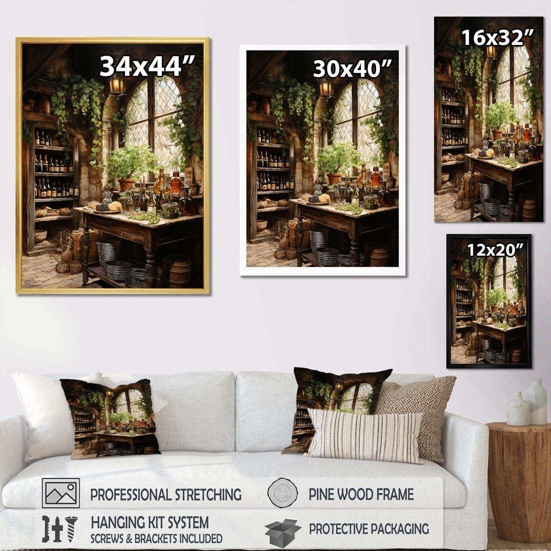 French Wine Cellar II - Food &amp; Beverage Canvas Wall Art