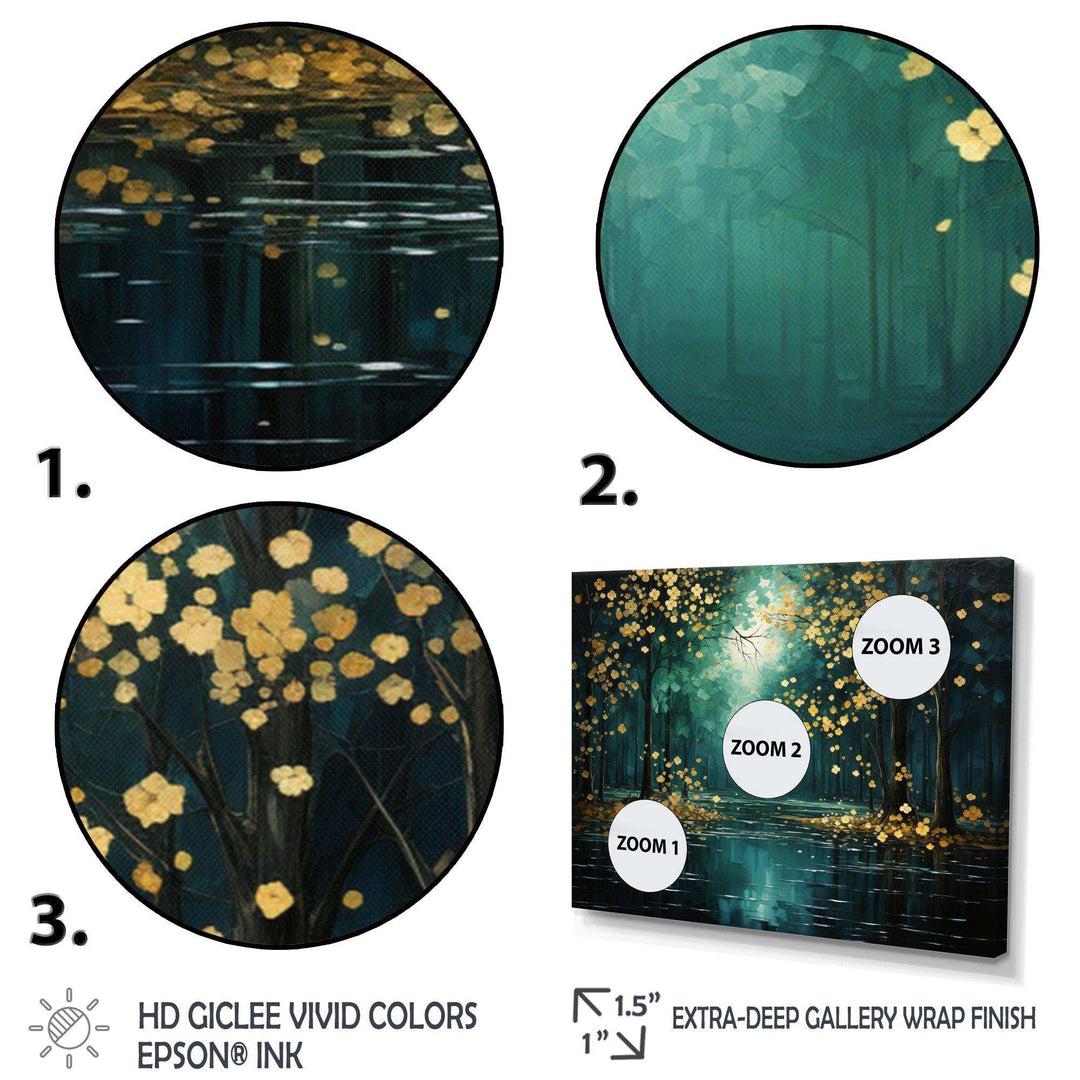 Bold Forest Emerald Canopy III - Landscapes Canvas Wall Art