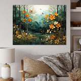 Forest Enchanted Canopy Patchwork II - Landscapes Canvas Wall Art