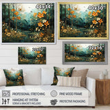 Forest Enchanted Canopy Patchwork II - Landscapes Canvas Wall Art